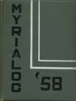 Myerstown High School 1958 yearbook cover photo