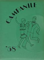 Belmont High School 1958 yearbook cover photo