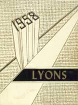 Lyons-Muir High School 1958 yearbook cover photo