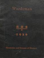 Richwood High School 1936 yearbook cover photo