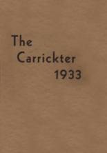 Carrick High School 1933 yearbook cover photo