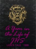 Julesburg High School 1988 yearbook cover photo