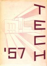 West High School 1957 yearbook cover photo