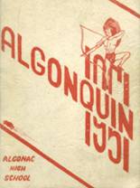 Algonac High School 1951 yearbook cover photo