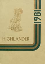 Highland High School 1981 yearbook cover photo
