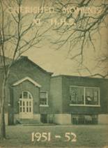 Hustonville High School 1952 yearbook cover photo