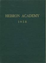 Hebron Academy 1958 yearbook cover photo