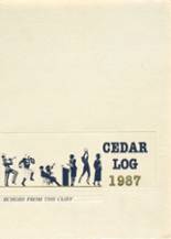 Cedar Cliff High School 1987 yearbook cover photo