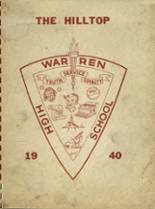 Warren High School 1940 yearbook cover photo