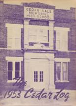 1953 Cedar Vale High School Yearbook from Cedar vale, Kansas cover image