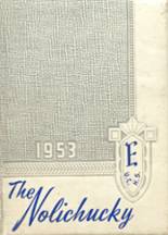 Unicoi County High School 1953 yearbook cover photo