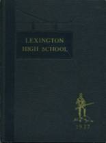 Lexington High School 1937 yearbook cover photo