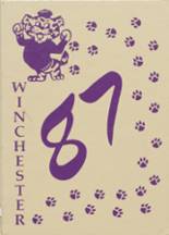Winchester High School 1987 yearbook cover photo
