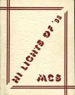 Mayfield Central School 1953 yearbook cover photo