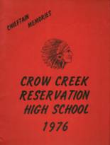 Crow Creek High School 1976 yearbook cover photo