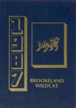 Brookeland High School 1987 yearbook cover photo