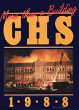 Carlinville High School 1988 yearbook cover photo