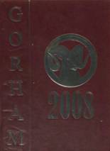 Gorham High School 2008 yearbook cover photo