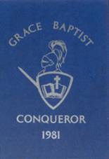 Grace Baptist Academy 1981 yearbook cover photo