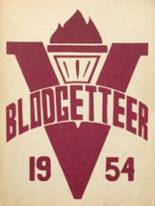 Blodgett Vocational School 1954 yearbook cover photo