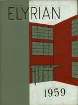 Elyria High School 1959 yearbook cover photo
