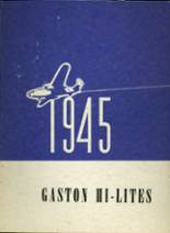Gaston High School 1945 yearbook cover photo