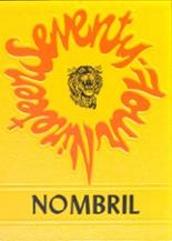 1974 Nelson High School Yearbook from Nelson, Nebraska cover image