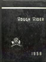 Roosevelt Military Academy 1958 yearbook cover photo