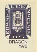 McClain High School 1978 yearbook cover photo