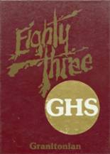 Granite High School 1983 yearbook cover photo