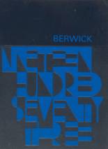 Berwick Academy 1973 yearbook cover photo