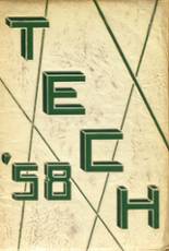 West High School 1958 yearbook cover photo