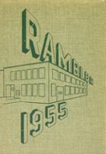Flat Rock High School 1955 yearbook cover photo