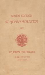 1923 St. John's High School Yearbook from Darlington, South Carolina cover image