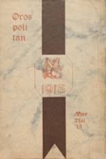 Moundsville High School 1915 yearbook cover photo