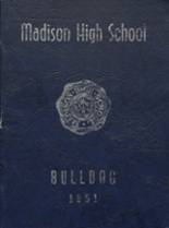 Madison Area Memorial High School 1951 yearbook cover photo