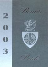 Bonita High School 2003 yearbook cover photo