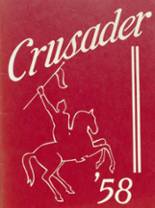 Holy Cross High School 1958 yearbook cover photo