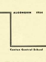 Canton-Williams High School 1954 yearbook cover photo