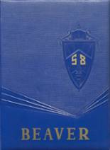 Beaverhead County High School 1958 yearbook cover photo