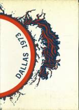 Dallas High School 1973 yearbook cover photo