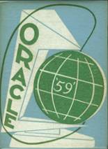 Oakfield-Alabama High School 1959 yearbook cover photo