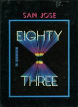 San Jose High School 1983 yearbook cover photo