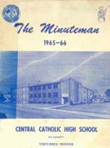 1966 Central Catholic High School Yearbook from Vincennes, Indiana cover image