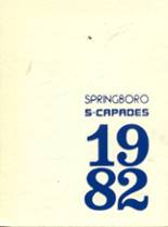 Springboro High School 1982 yearbook cover photo