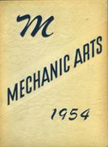 Mechanic Arts High School 1954 yearbook cover photo