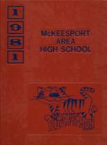 McKeesport High School 1981 yearbook cover photo