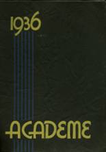 Academy High School 1936 yearbook cover photo