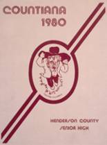 Henderson County High School 1980 yearbook cover photo