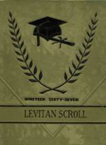 Levitan Business School 1967 yearbook cover photo
